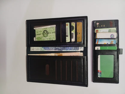 Premium Bifold Leather Wallet – RFID Blocking | Vintage Design with Multi Card Slots(Vairants)